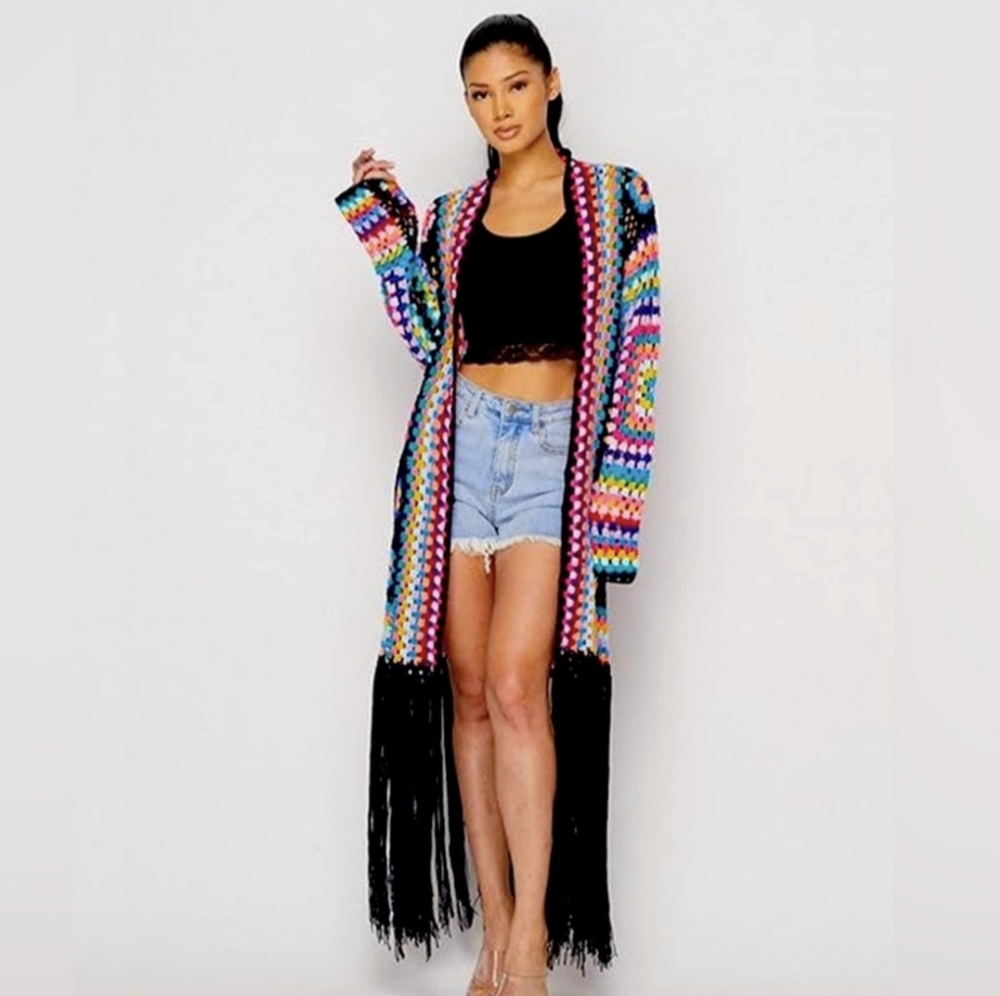 Dressed in Lala NWT Crochet Cardigan